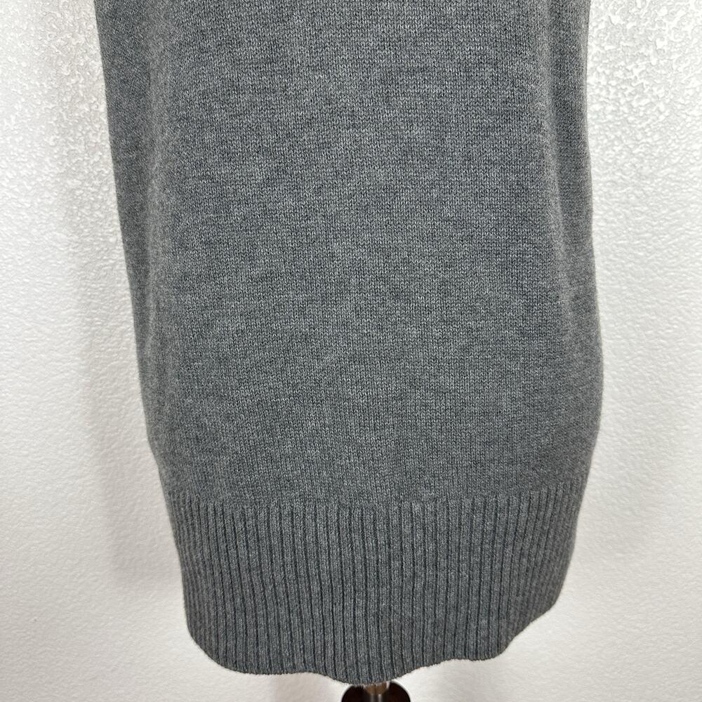 Akris Punto Top Women 6 US Grey Wool Cashmere Turtleneck Sleeveless Minimalist - Picture 9 of 14